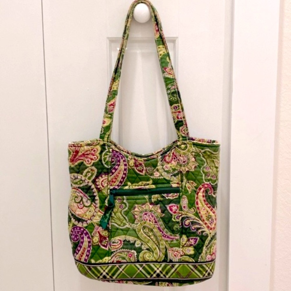 Vera Bradley Quilted Shoulder Bag in the Chelsea Green Pattern